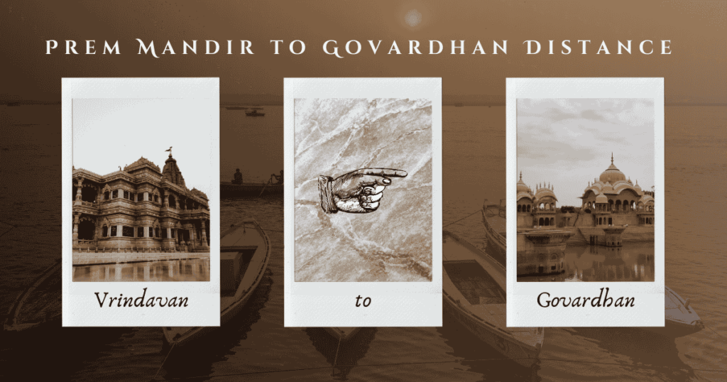 Prem Mandir to Govardhan Distance