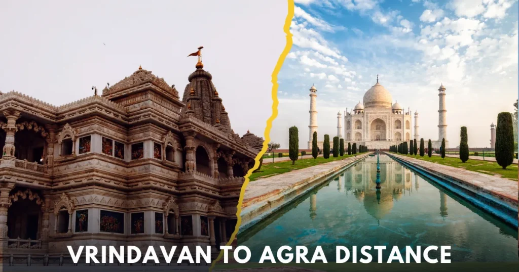 Vrindavan to Agra Distance