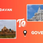 Vrindavan to Govardhan Distance