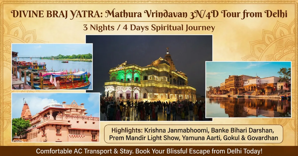 3 Nights 4 Days Mathura Vrindavan Tour Package_ from Delhi