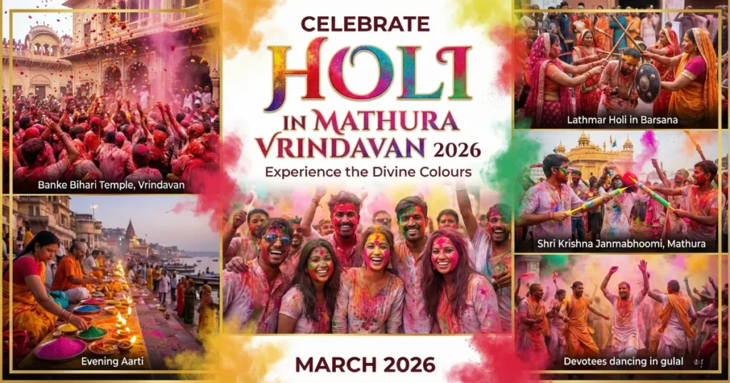 Celebrate Holi in Mathura Vrindavan 2026