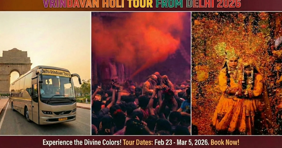 Vrindavan Holi tour from Delhi