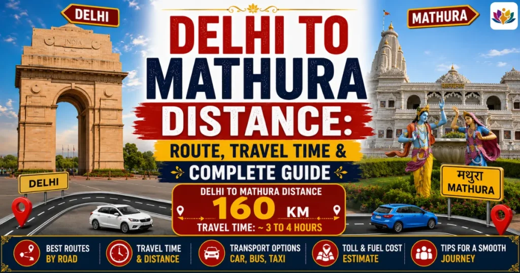 Delhi to Mathura Distance