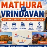 Mathura Vrindavan Distance