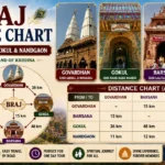 Braj Distance Chart