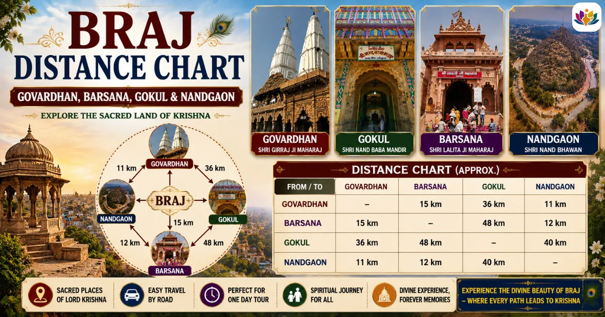 Braj Distance Chart
