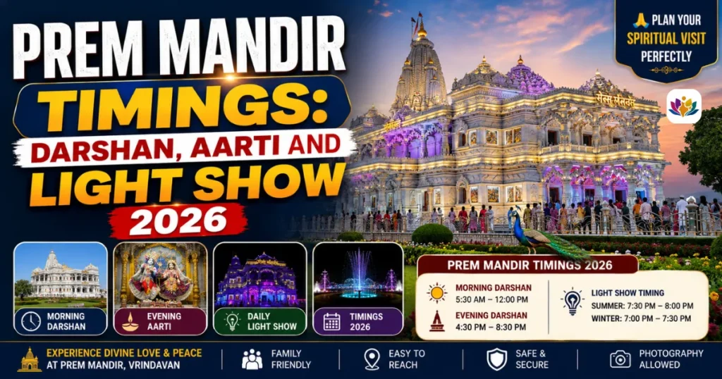 Prem Mandir Timings