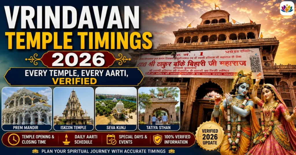 Vrindavan Temple Timings 2026