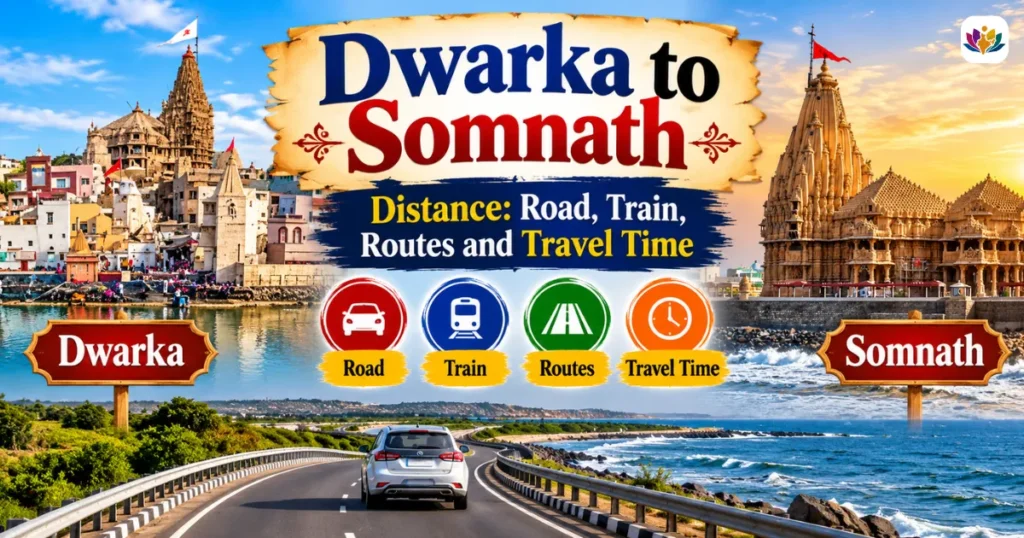 Dwarka to somnath distance